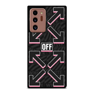 OFF WHITE LOGO BLACK PINK Samsung Galaxy Note 20 Ultra Case Cover