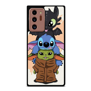 TOOTHLESS STITCH BABY YODA CUTE CARTOON Samsung Galaxy Note 20 Ultra Case Cover