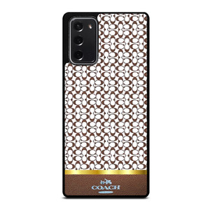 COACH NEW YORK ICON BROWN EMBLEM Samsung Galaxy Note 20 Case Cover COACH NEW YORK ICON BROWN EMBLEM Samsung Galaxy Note 20 Case Cover