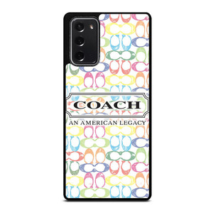 COACH NEW YORK LOGO AMERICAN LEGACY COLORFUL PATTERN Samsung Galaxy Note 20 Case Cover