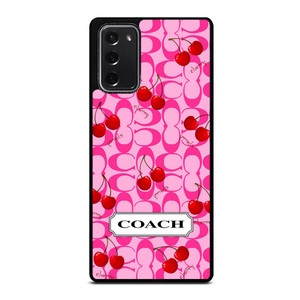 COACH NEW YORK LOGO CHERRY Samsung Galaxy Note 20 Case Cover COACH NEW YORK LOGO CHERRY Samsung Galaxy Note 20 Case Cover