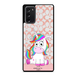 COACH NEW YORK LOGO CUTE UNICORN Samsung Galaxy Note 20 Case Cover