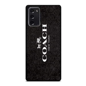 COACH NEW YORK LOGO ON BLACK FABRIC Samsung Galaxy Note 20 Case Cover COACH NEW YORK LOGO ON BLACK FABRIC Samsung Galaxy Note 20 Case Cover
