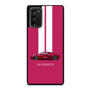 CORVETTE CAR C8 PINK Samsung Galaxy Note 20 Case Cover