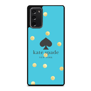 KATE SPADE NEW YORK LOGO BLUE GOLDEN POLKADOTS Samsung Galaxy Note 20 Case Cover