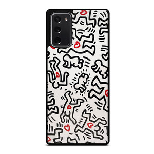 KEITH HARING ART HEART FIGURES Samsung Galaxy Note 20 Case Cover KEITH HARING ART HEART FIGURES Samsung Galaxy Note 20 Case Cover