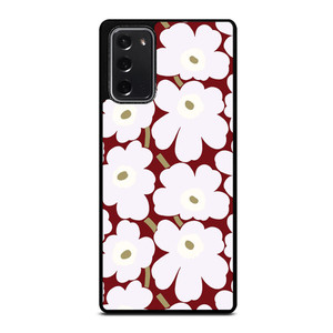 MARIMEKO HERITAGE WHITE RED FLOWER Samsung Galaxy Note 20 Case Cover