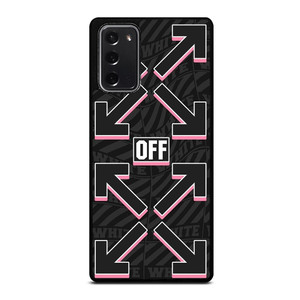 OFF WHITE LOGO BLACK PINK Samsung Galaxy Note 20 Case Cover OFF WHITE LOGO BLACK PINK Samsung Galaxy Note 20 Case Cover