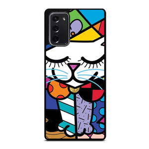 ROMERO BRITTO SERENE CAT ART Samsung Galaxy Note 20 Case Cover