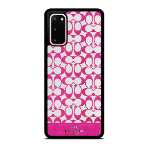 COACH NEW YORK LOGO PATTERN PINK EMBLEM Samsung Galaxy S20 Case Cover