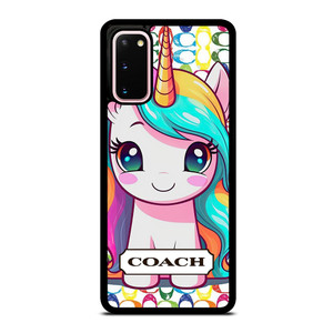 COACH NEW YORK LOGO PRETTY UNICORN Samsung Galaxy S20 Case Cover