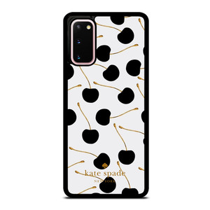 KATE SPADE NEW YORK LOGO BLACK CHERRIES Samsung Galaxy S20 Case Cover