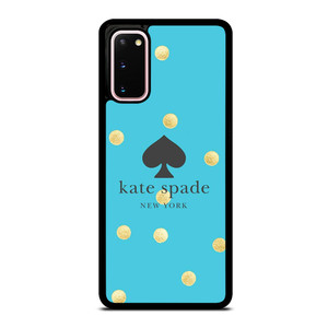 KATE SPADE NEW YORK LOGO BLUE GOLDEN POLKADOTS Samsung Galaxy S20 Case Cover