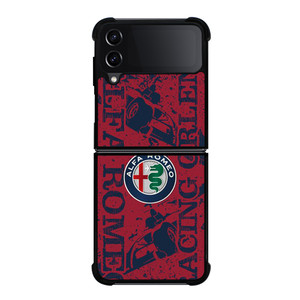 ALFA ROMEO LOGO ART CAR ICON Samsung Galaxy Z Flip 4 Case Cover ALFA ROMEO LOGO ART CAR ICON Samsung Galaxy Z Flip 4 Case Cover