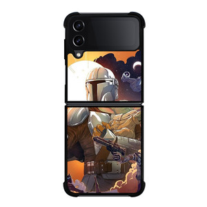 BABY YODA AND MANDALORIAN STAR WARS Samsung Galaxy Z Flip 4 Case Cover