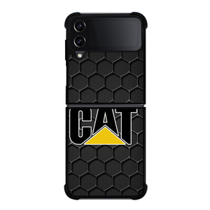 CATERPILLAR CAT TRACTOR LOGO HEXA METAL Samsung Galaxy Z Flip 4 Case Cover CATERPILLAR CAT TRACTOR LOGO HEXA METAL Samsung Galaxy Z Flip 4 Case Cover