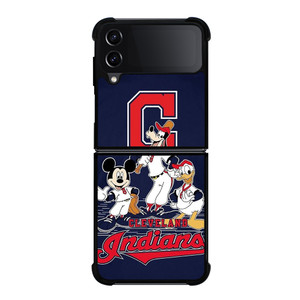 CLEVELAND INDIANS BASEBALL DISNEY MICKEY DONALD GOOFY Samsung Galaxy Z Flip 4 Case Cover CLEVELAND INDIANS BASEBALL DISNEY MICKEY DONALD GOOFY Samsung Galaxy Z Flip 4 Case Cover