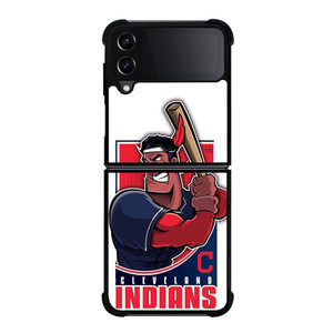 CLEVELAND INDIANS LOGO BASEBALL ICON Samsung Galaxy Z Flip 4 Case Cover