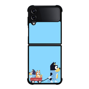 HEELERS FAMILY BLUEY CARTOON Samsung Galaxy Z Flip 4 Case Cover