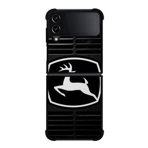 JOHN DEERE TRACTOR LOGO BLACK Samsung Galaxy Z Flip 4 Case Cover JOHN DEERE TRACTOR LOGO BLACK Samsung Galaxy Z Flip 4 Case Cover
