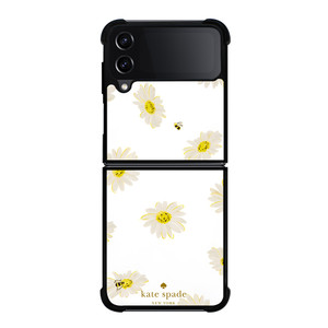 KATE SPADE NEW YORK LOGO SUN FLOWERS ICON Samsung Galaxy Z Flip 4 Case Cover