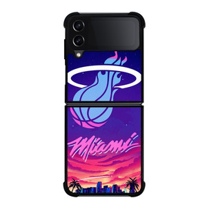 MIAMI HEAT BASKETBALL TEAM LOGO Samsung Galaxy Z Flip 4 Case Cover