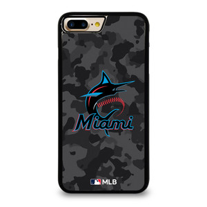 MIAMI MARLINS BASEBALL BLACK CAMO iPhone 7 / 8 Plus Case Cover MIAMI MARLINS BASEBALL BLACK CAMO iPhone 7 / 8 Plus Case Cover