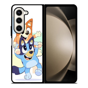 BLUEY X BINGO CARTOON SERIES Samsung Galaxy Z Fold 5 Case Cover BLUEY X BINGO CARTOON SERIES Samsung Galaxy Z Fold 5 Case Cover