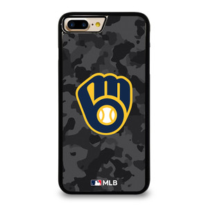 MILWAUKEE BREWERS BASEBALL BLACK CAMO iPhone 7 / 8 Plus Case Cover