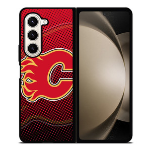 CALGARY FLAMES LOGO HOCKEY TEAM ICON Samsung Galaxy Z Fold 5 Case Cover