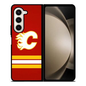 CALGARY FLAMES LOGO NHL HOCKEY TEAM ICON Samsung Galaxy Z Fold 5 Case Cover