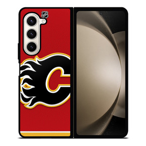 CALGARY FLAMES NHL HOCKEY TEAM LOGO Samsung Galaxy Z Fold 5 Case Cover