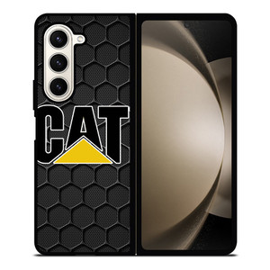 CATERPILLAR CAT TRACTOR LOGO HEXA METAL Samsung Galaxy Z Fold 5 Case Cover CATERPILLAR CAT TRACTOR LOGO HEXA METAL Samsung Galaxy Z Fold 5 Case Cover