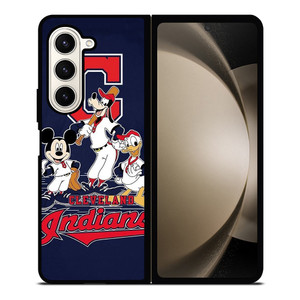 CLEVELAND INDIANS BASEBALL DISNEY MICKEY DONALD GOOFY Samsung Galaxy Z Fold 5 Case Cover CLEVELAND INDIANS BASEBALL DISNEY MICKEY DONALD GOOFY Samsung Galaxy Z Fold 5 Case Cover