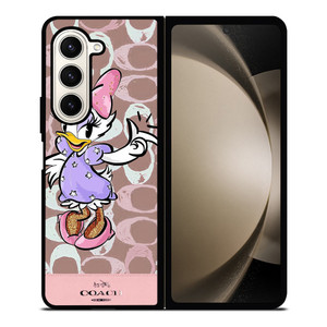 COACH NEW YORK DAISY DUCK DISNEY Samsung Galaxy Z Fold 5 Case Cover COACH NEW YORK DAISY DUCK DISNEY Samsung Galaxy Z Fold 5 Case Cover