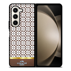 COACH NEW YORK ICON BROWN EMBLEM Samsung Galaxy Z Fold 5 Case Cover COACH NEW YORK ICON BROWN EMBLEM Samsung Galaxy Z Fold 5 Case Cover