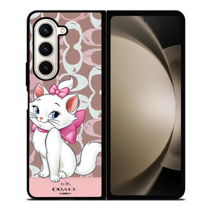 COACH NEW YORK LOGO MARIE ARISTOCAT DISNEY Samsung Galaxy Z Fold 5 Case Cover