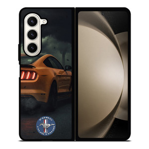 FORD MUSTANG CAR YELLOW Samsung Galaxy Z Fold 5 Case Cover FORD MUSTANG CAR YELLOW Samsung Galaxy Z Fold 5 Case Cover