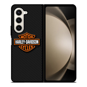 HARLEY DAVIDSON MOTORCYCLES LOGO CARBON Samsung Galaxy Z Fold 5 Case Cover