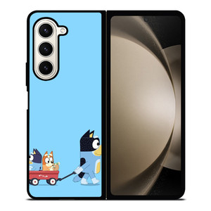 HEELERS FAMILY BLUEY CARTOON Samsung Galaxy Z Fold 5 Case Cover