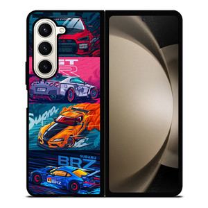 JAPAN RACING SPORTS CARS SUPRA GTR LANCER BRZ Samsung Galaxy Z Fold 5 Case Cover