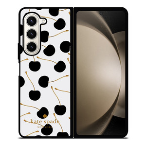 KATE SPADE NEW YORK LOGO BLACK CHERRIES Samsung Galaxy Z Fold 5 Case Cover