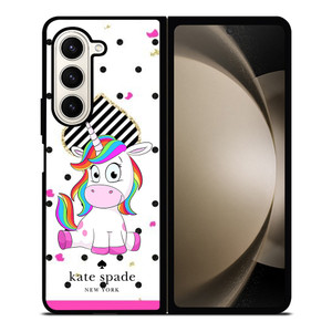 KATE SPADE NEW YORK LOGO CUTE UNICORN Samsung Galaxy Z Fold 5 Case Cover