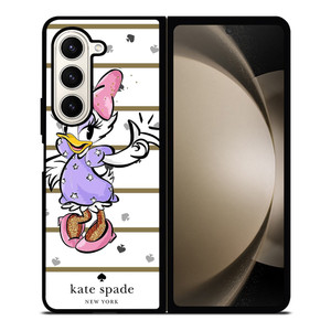 KATE SPADE NEW YORK LOGO DAISY DUCK DISNEY Samsung Galaxy Z Fold 5 Case Cover