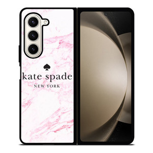 KATE SPADE NEW YORK LOGO PINK MARBLES Samsung Galaxy Z Fold 5 Case Cover