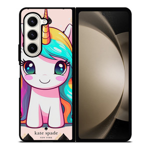 KATE SPADE NEW YORK LOGO PRETTY UNICORN Samsung Galaxy Z Fold 5 Case Cover