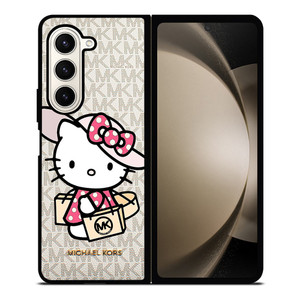MICHAEL KORS MK LOGO HELLO KITTY Samsung Galaxy Z Fold 5 Case Cover