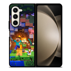MINECRAFT GAMES WALLPAPER Samsung Galaxy Z Fold 5 Case Cover
