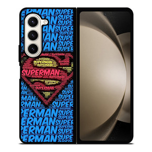 SUPERMAN TYPOGRAPHY LOGO Samsung Galaxy Z Fold 5 Case Cover