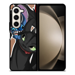 TOOTHLESS AND STITCH PLAY Samsung Galaxy Z Fold 5 Case Cover
